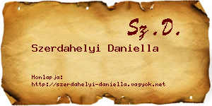 Szerdahelyi Daniella névjegykártya