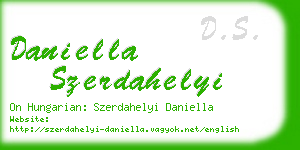 daniella szerdahelyi business card